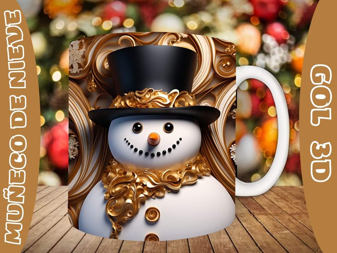 20+ Christmas SnoMan Sublimation Mug Images Bundle