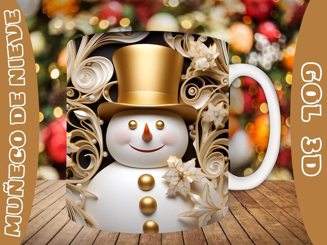 20+ Christmas SnoMan Sublimation Mug Images Bundle