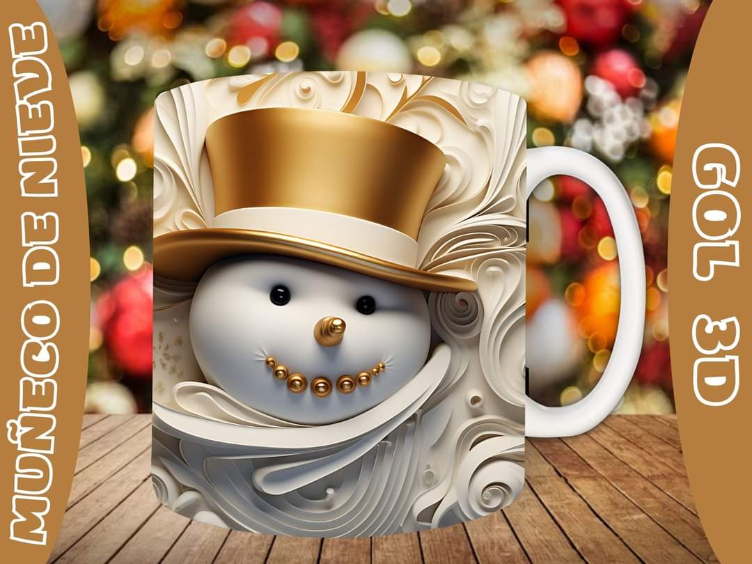 20+ Christmas SnoMan Sublimation Mug Images Bundle