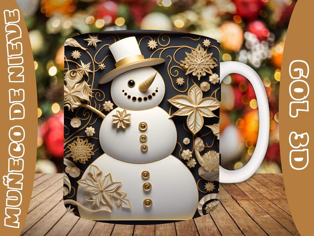 20+ Christmas SnoMan Sublimation Mug Images Bundle