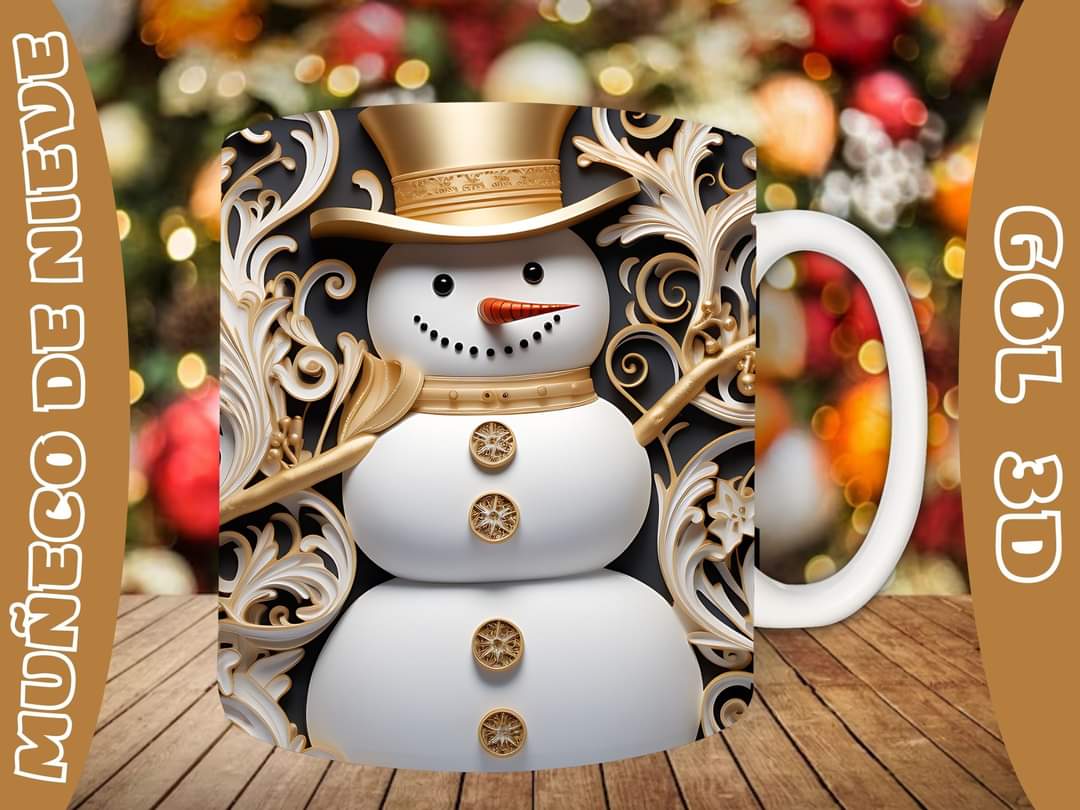 20+ Christmas SnoMan Sublimation Mug Images Bundle