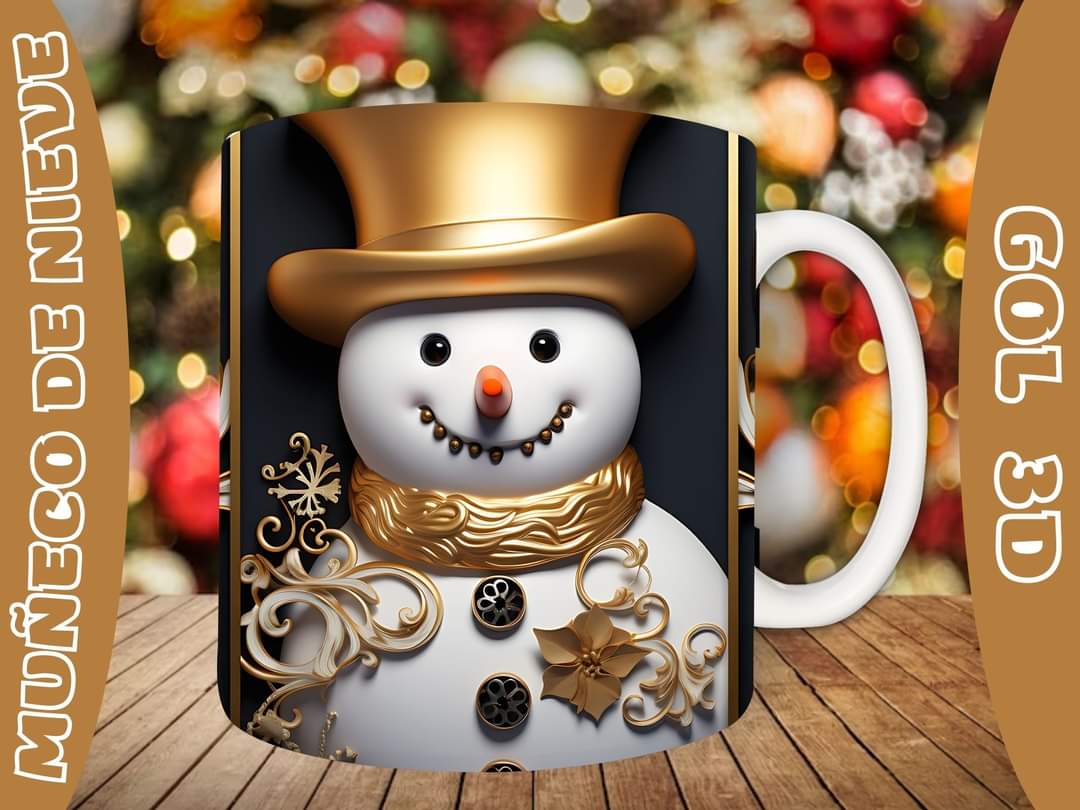 20+ Christmas SnoMan Sublimation Mug Images Bundle