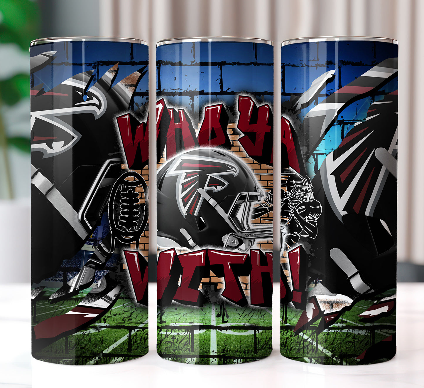 Football Sublimation 20oz Tumbler Images