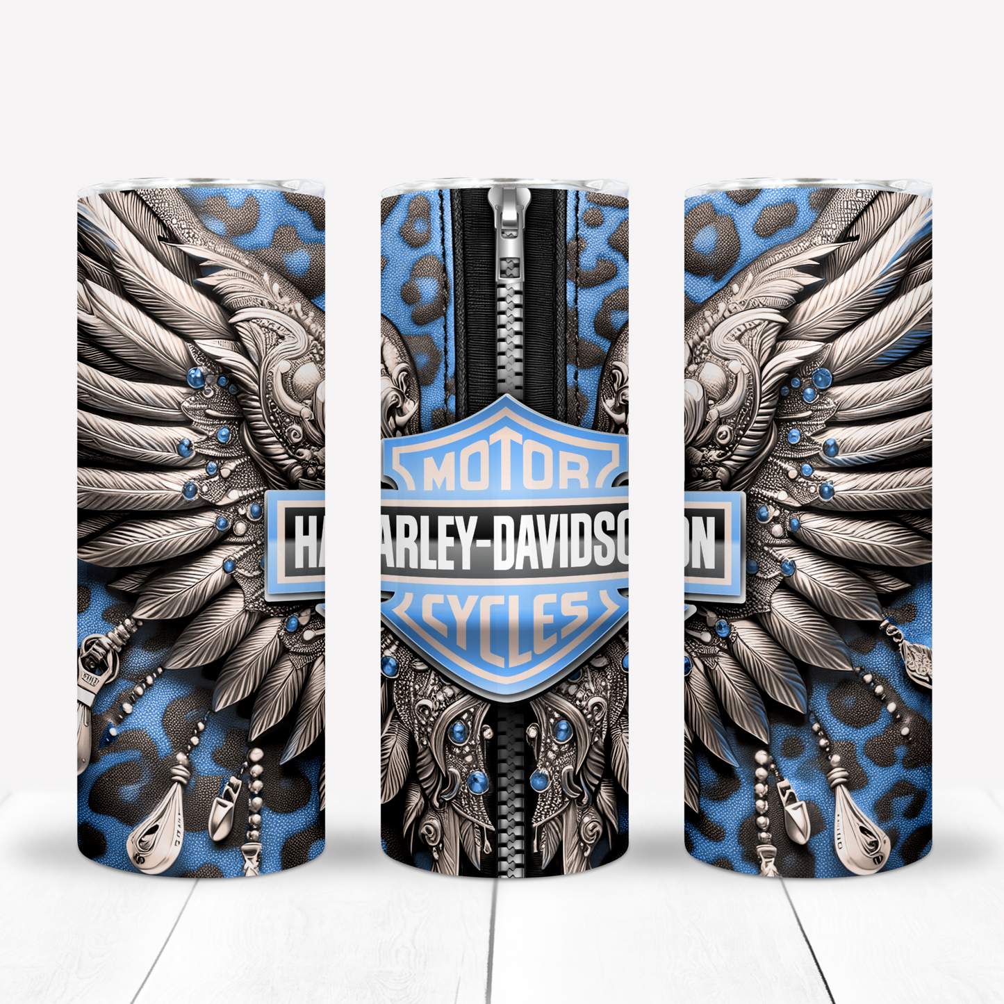 Motorcycle Metal Wings 20oz Sublimation 132 Image Bundle