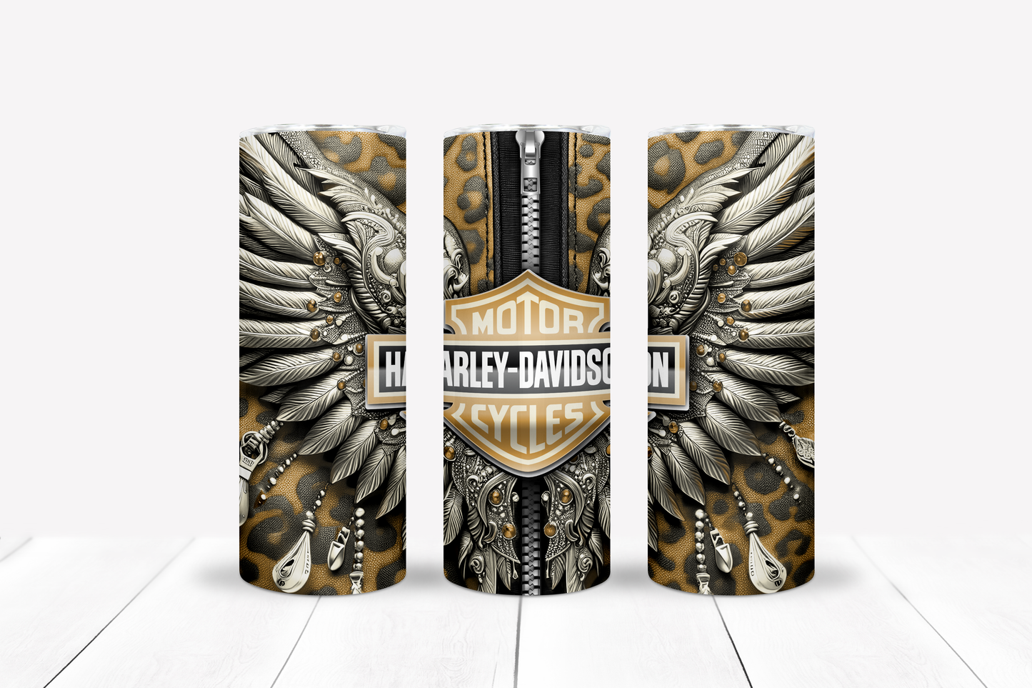 Motorcycle Metal Wings 20oz Sublimation 132 Image Bundle