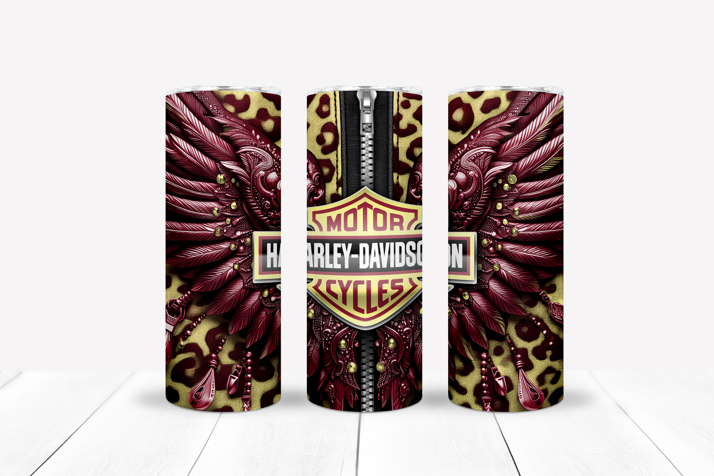 Motorcycle Metal Wings 20oz Sublimation 132 Image Bundle