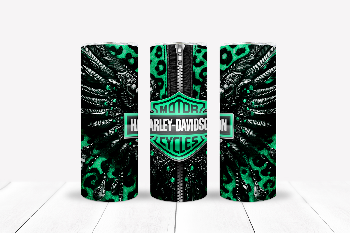 Motorcycle Metal Wings 20oz Sublimation 132 Image Bundle