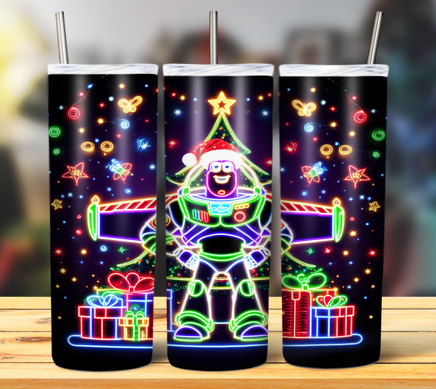 100+ Christmas LED Lights Sublimation 20oz Images Bundle