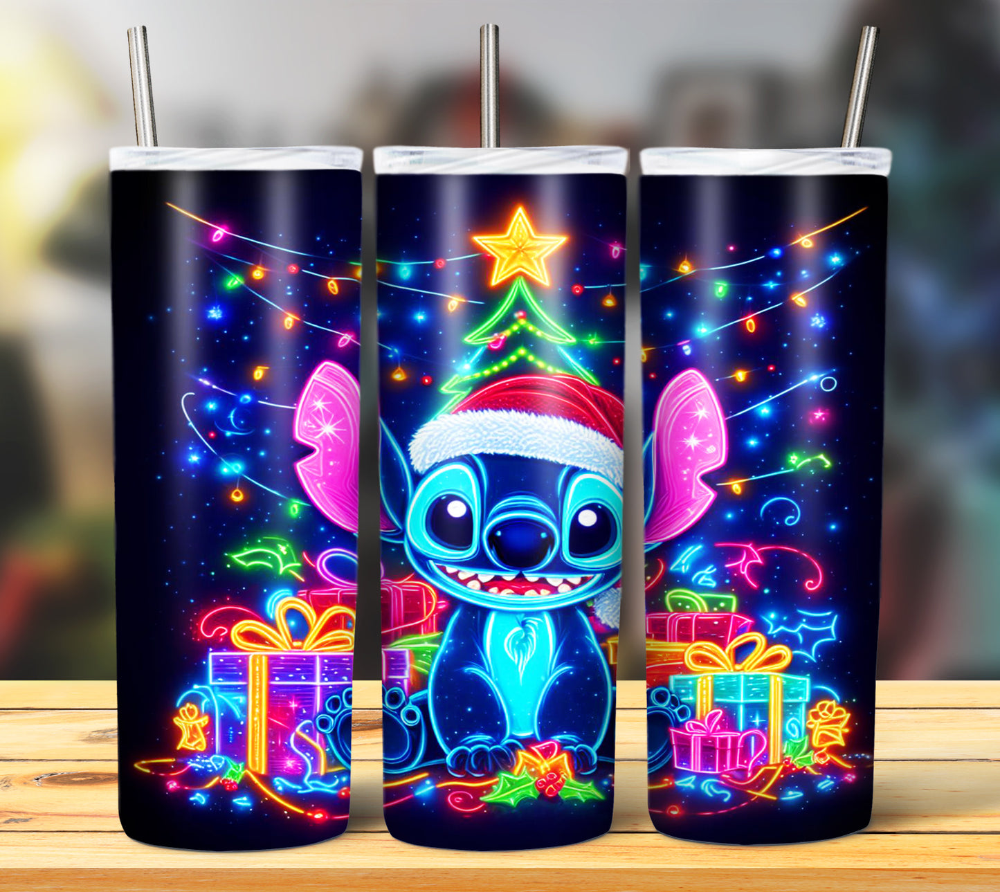 100+ Christmas LED Lights Sublimation 20oz Images Bundle