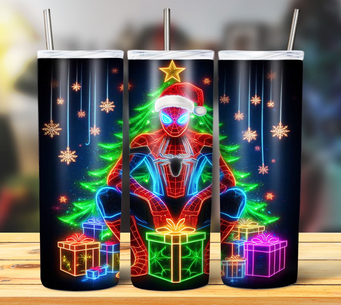 100+ Christmas LED Lights Sublimation 20oz Images Bundle