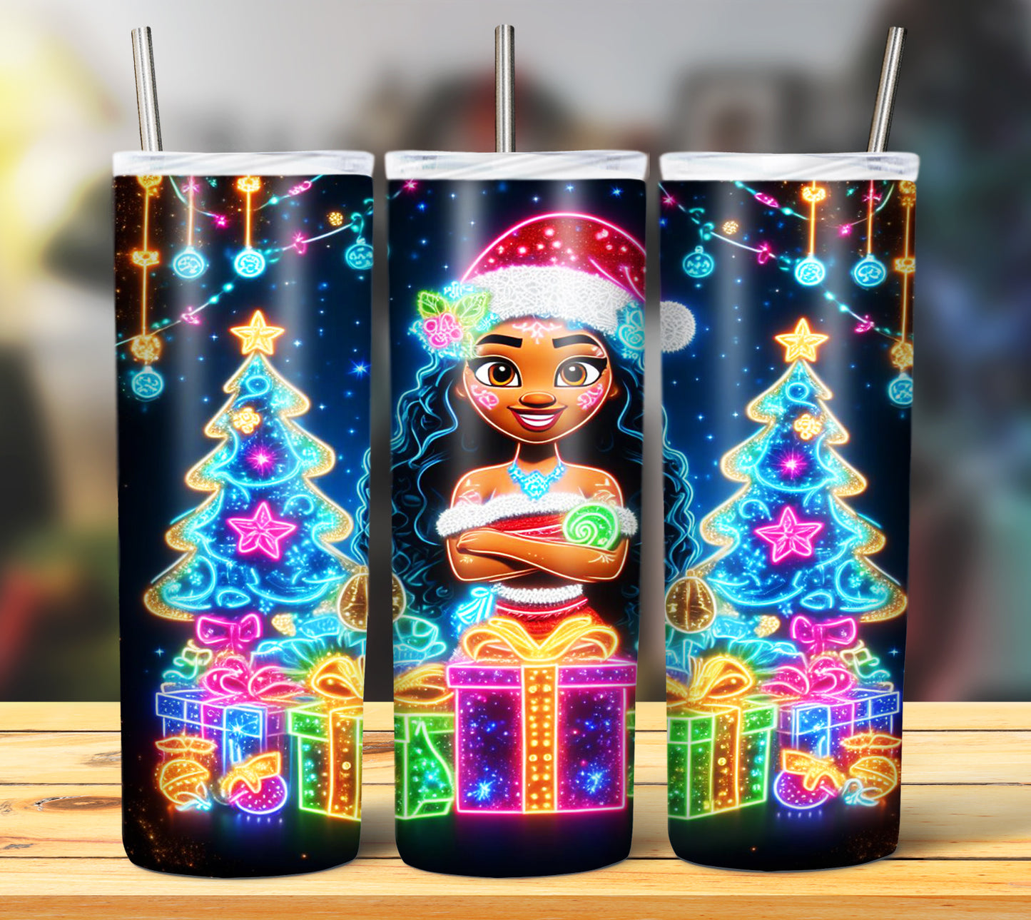 100+ Christmas LED Lights Sublimation 20oz Images Bundle