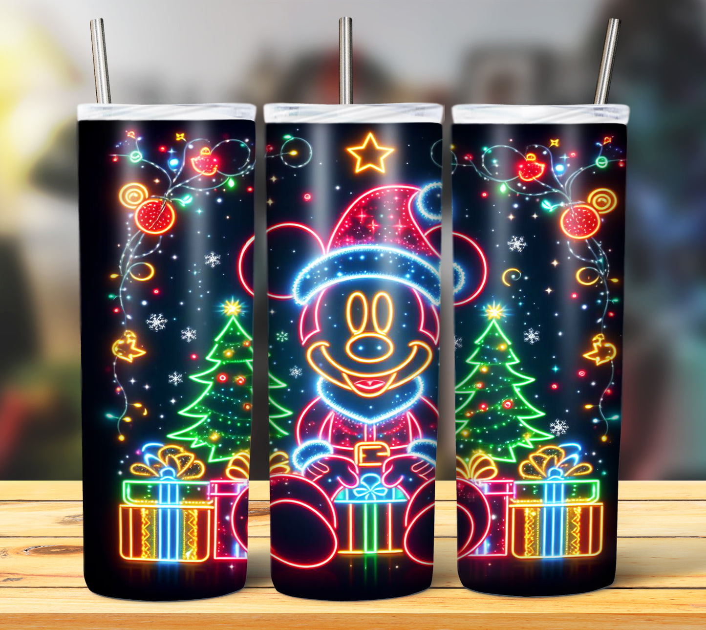 100+ Christmas LED Lights Sublimation 20oz Images Bundle