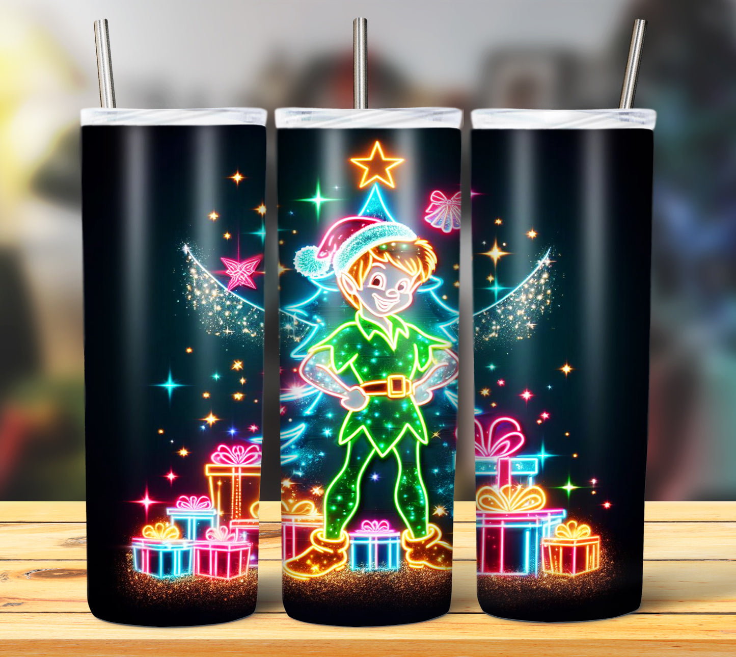 100+ Christmas LED Lights Sublimation 20oz Images Bundle