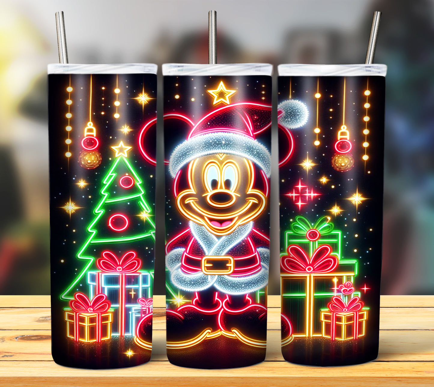 100+ Christmas LED Lights Sublimation 20oz Images Bundle