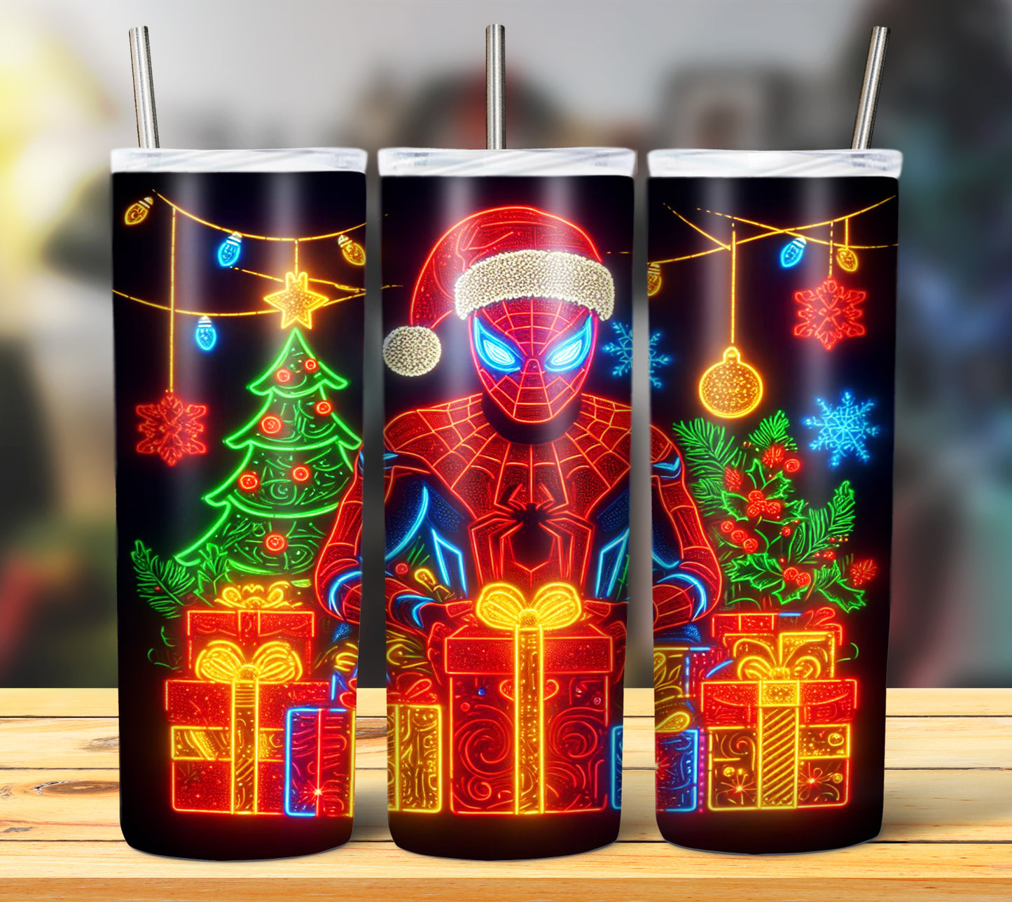 100+ Christmas LED Lights Sublimation 20oz Images Bundle