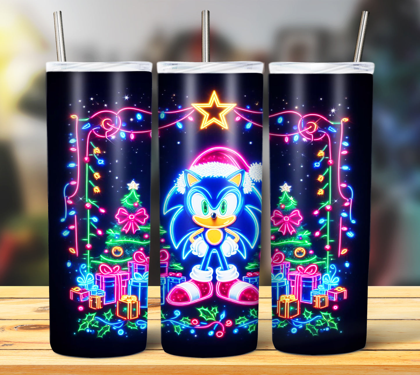 100+ Christmas LED Lights Sublimation 20oz Images Bundle