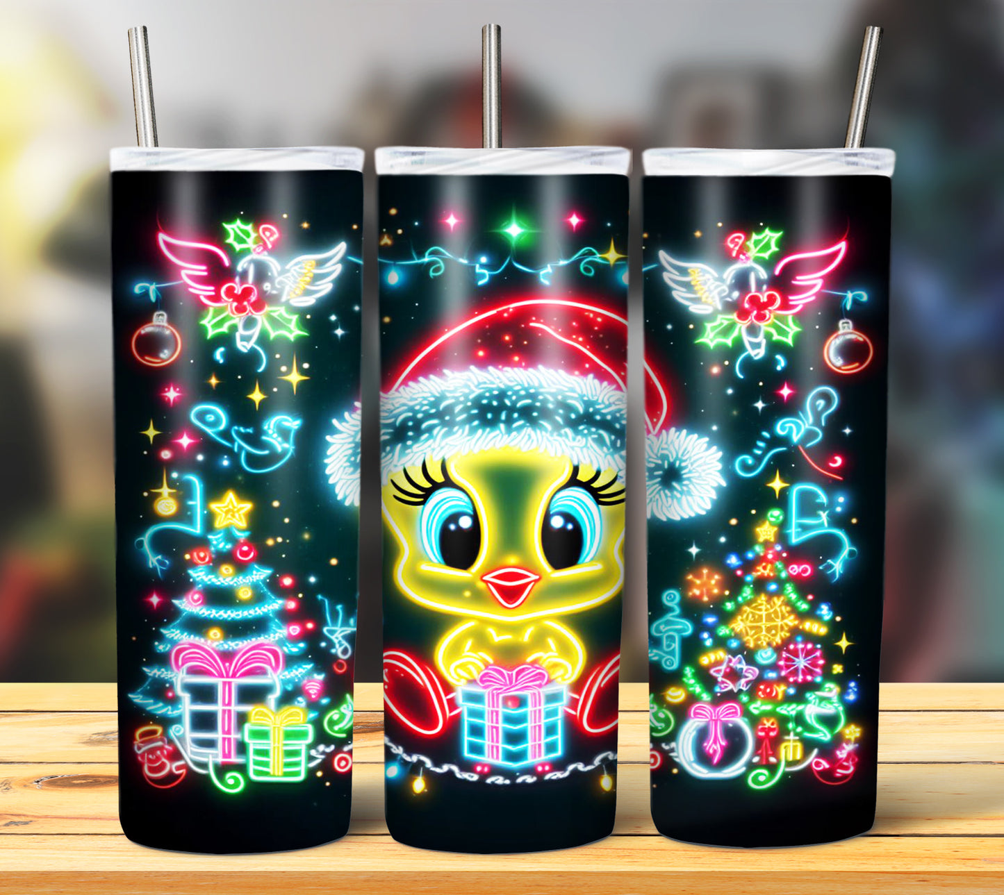 100+ Christmas LED Lights Sublimation 20oz Images Bundle