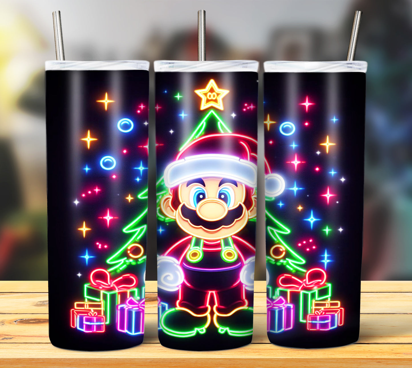 100+ Christmas LED Lights Sublimation 20oz Images Bundle