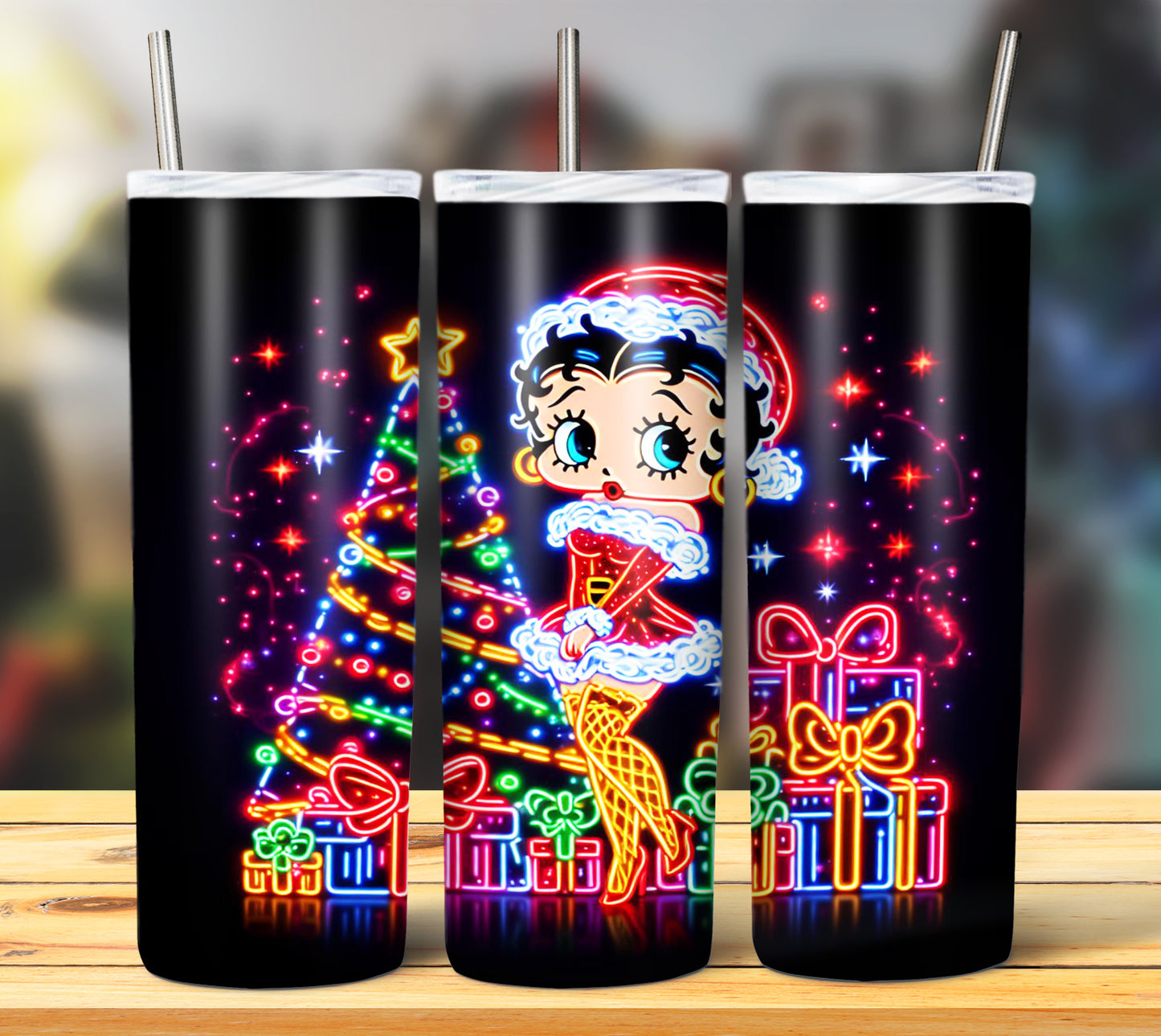 100+ Christmas LED Lights Sublimation 20oz Images Bundle