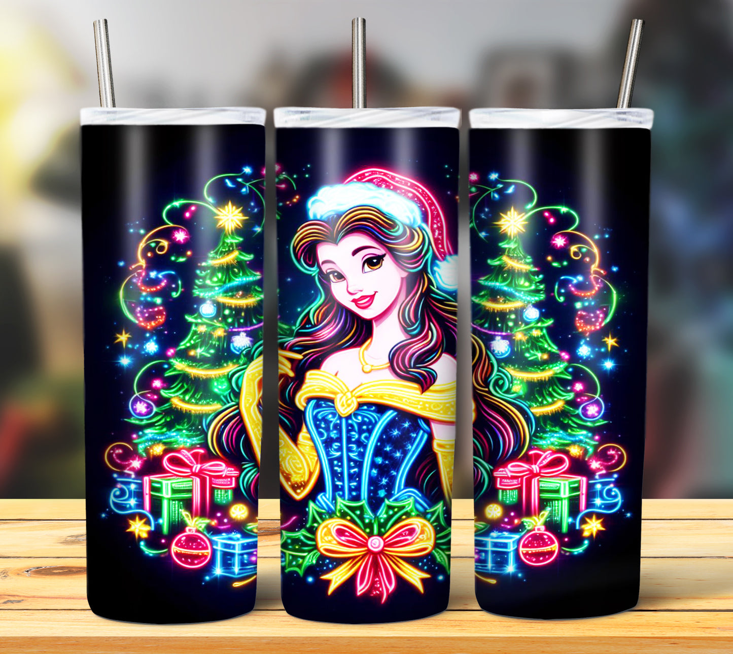 100+ Christmas LED Lights Sublimation 20oz Images Bundle