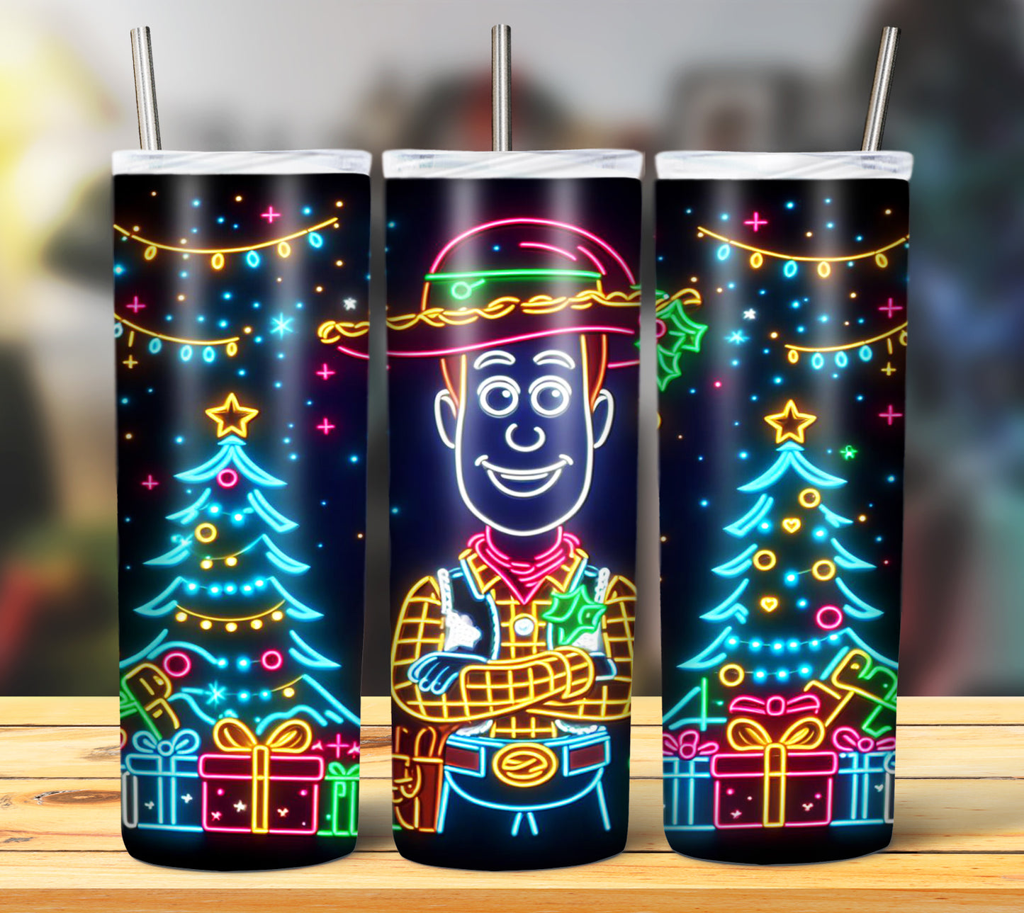 100+ Christmas LED Lights Sublimation 20oz Images Bundle