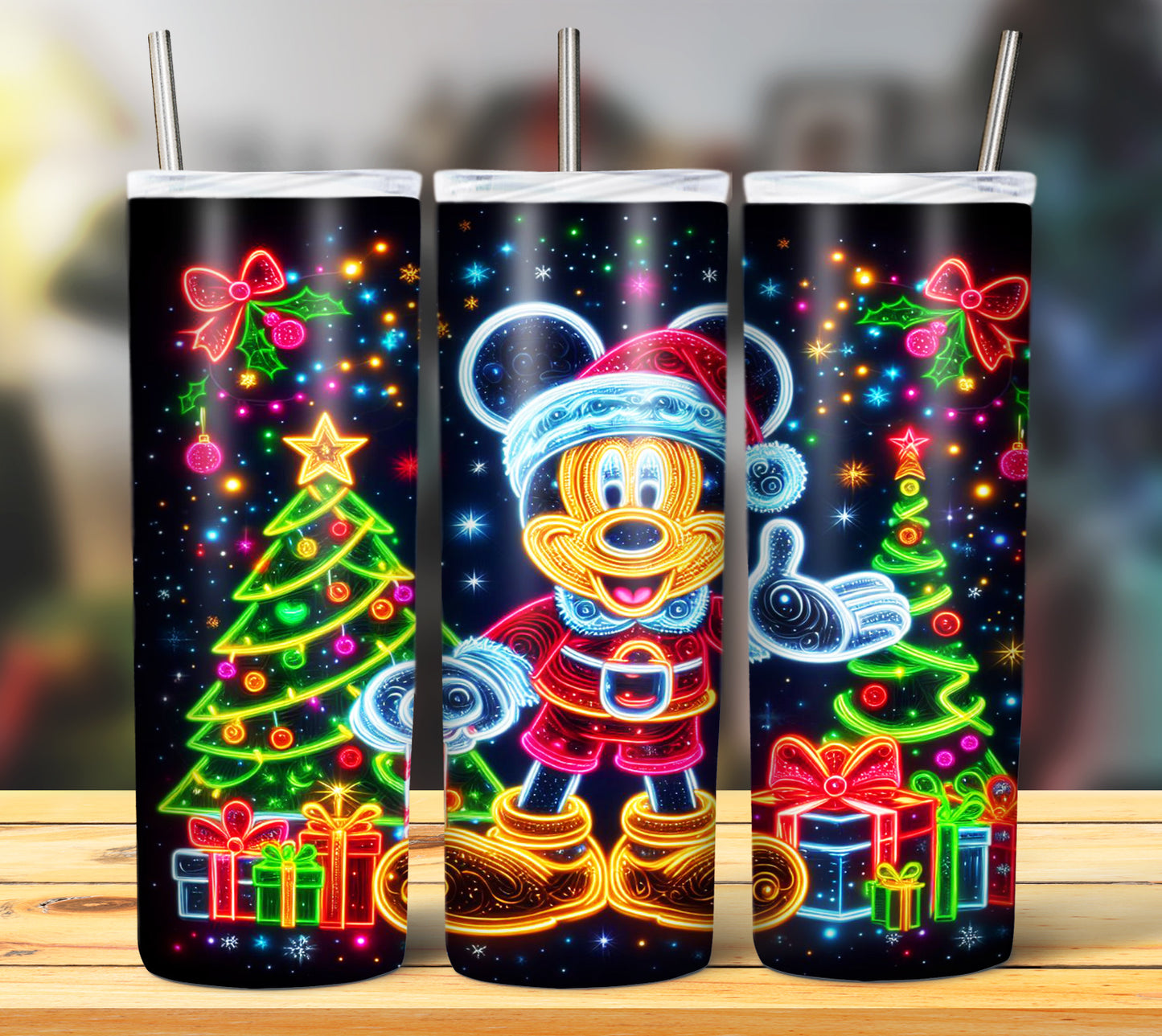 100+ Christmas LED Lights Sublimation 20oz Images Bundle