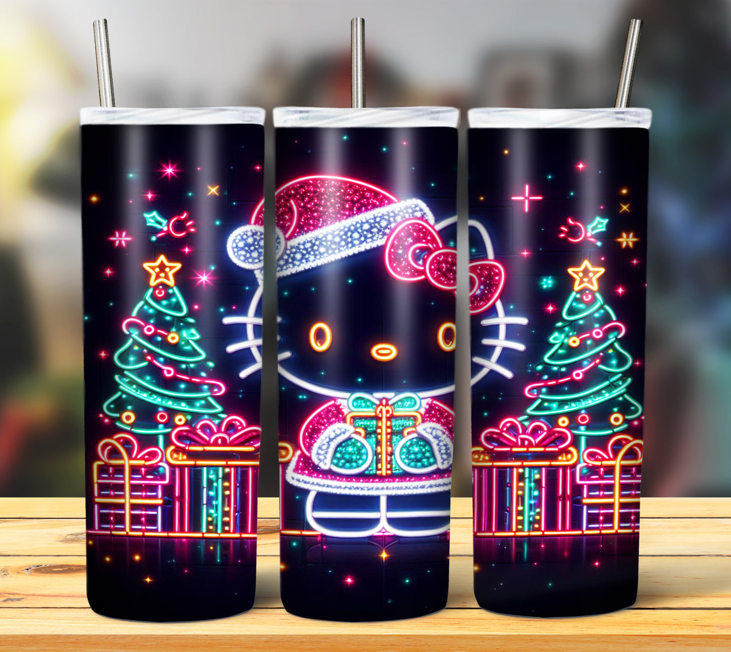 100+ Christmas LED Lights Sublimation 20oz Images Bundle