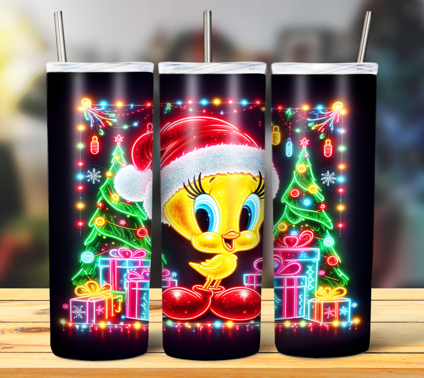 100+ Christmas LED Lights Sublimation 20oz Images Bundle