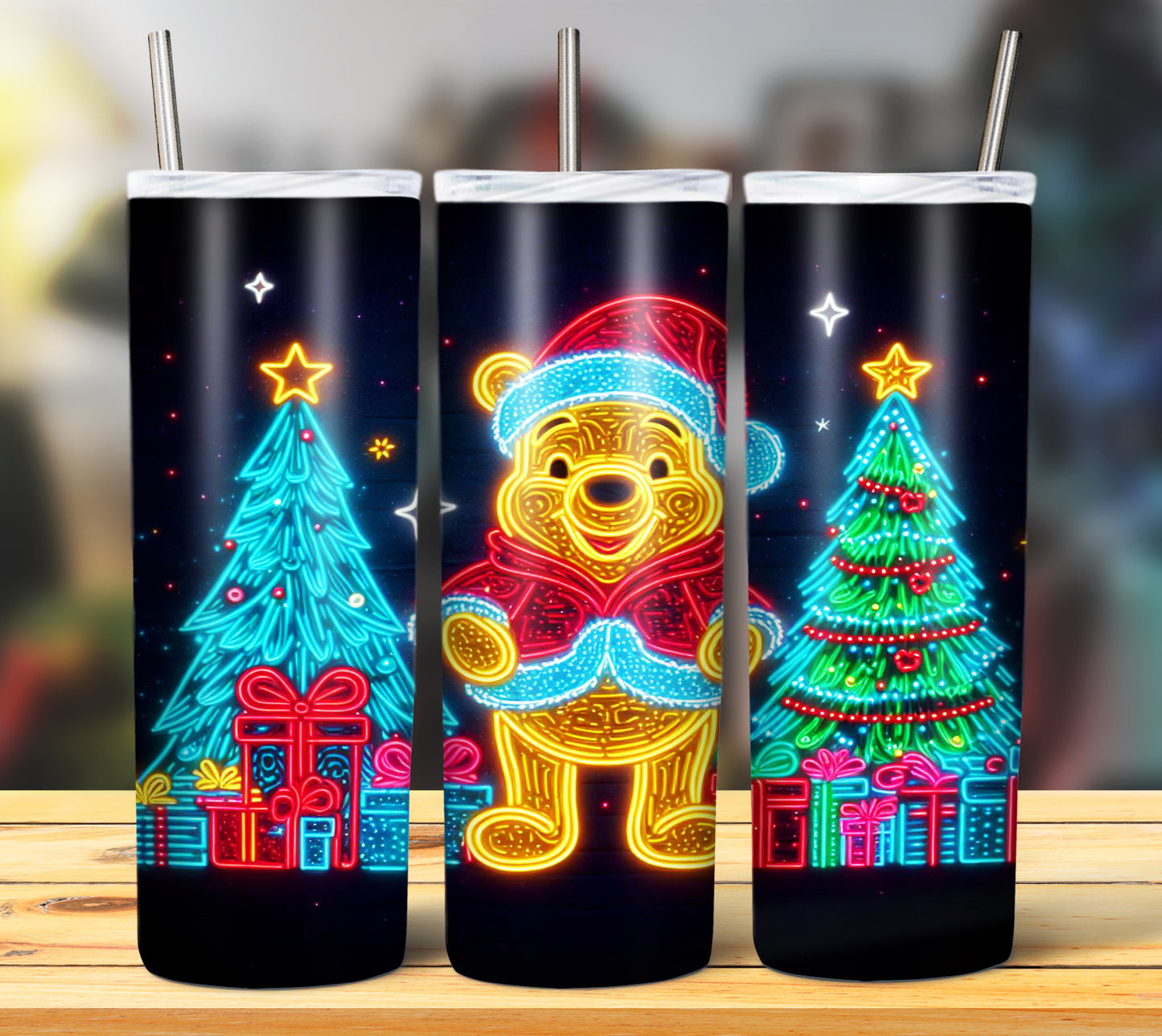 100+ Christmas LED Lights Sublimation 20oz Images Bundle