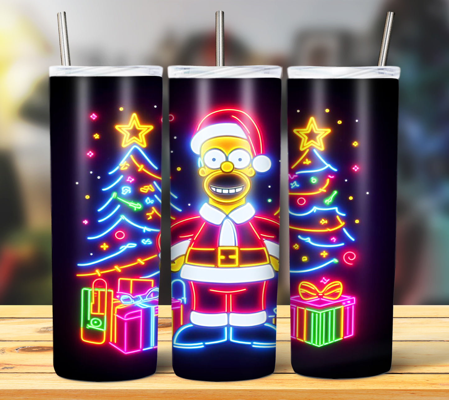 100+ Christmas LED Lights Sublimation 20oz Images Bundle