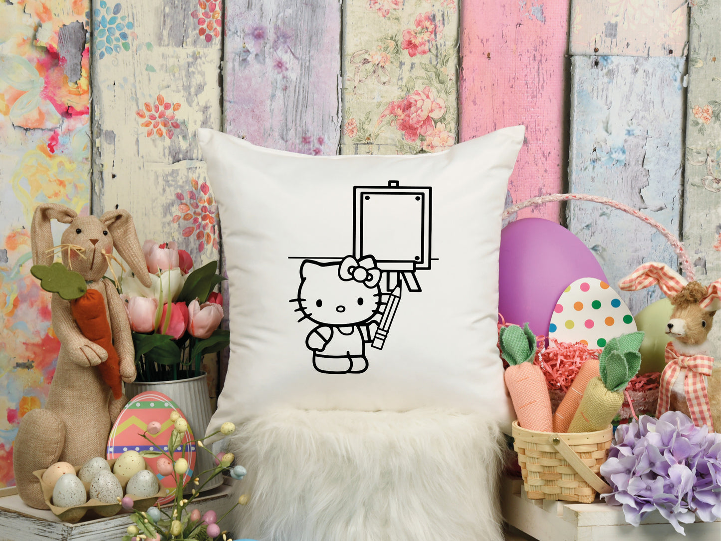 Kids Coloring Pillow Sublimation/T-Shirt Bundle