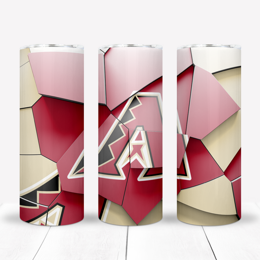 Baseball 20oz Sublimation Tumbler Image