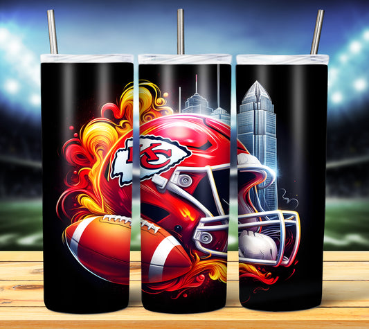 Smoke City Football 20oz Sublimation Tumbler Image