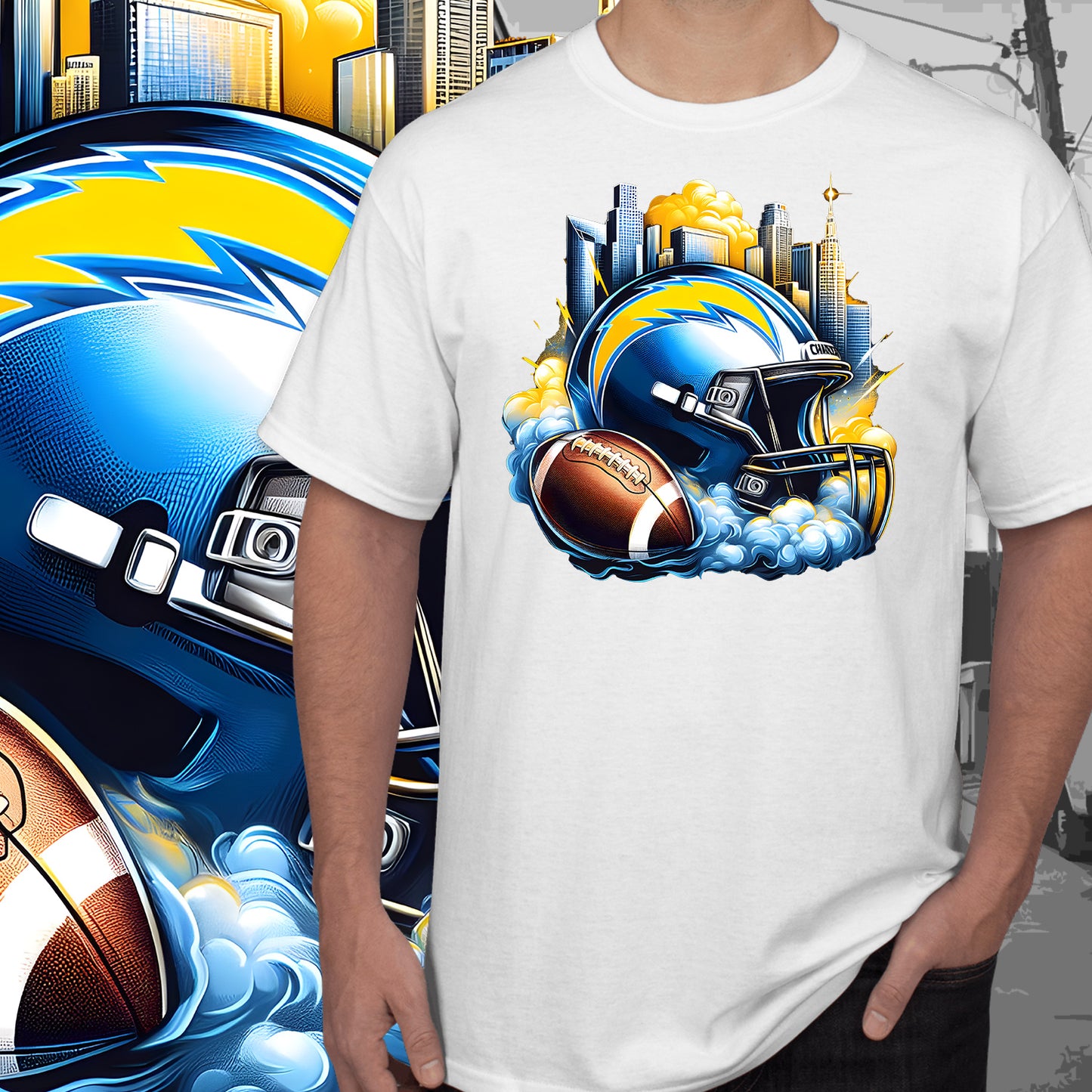 Smoke City Football Sublimation/DTF T-Shirt Images