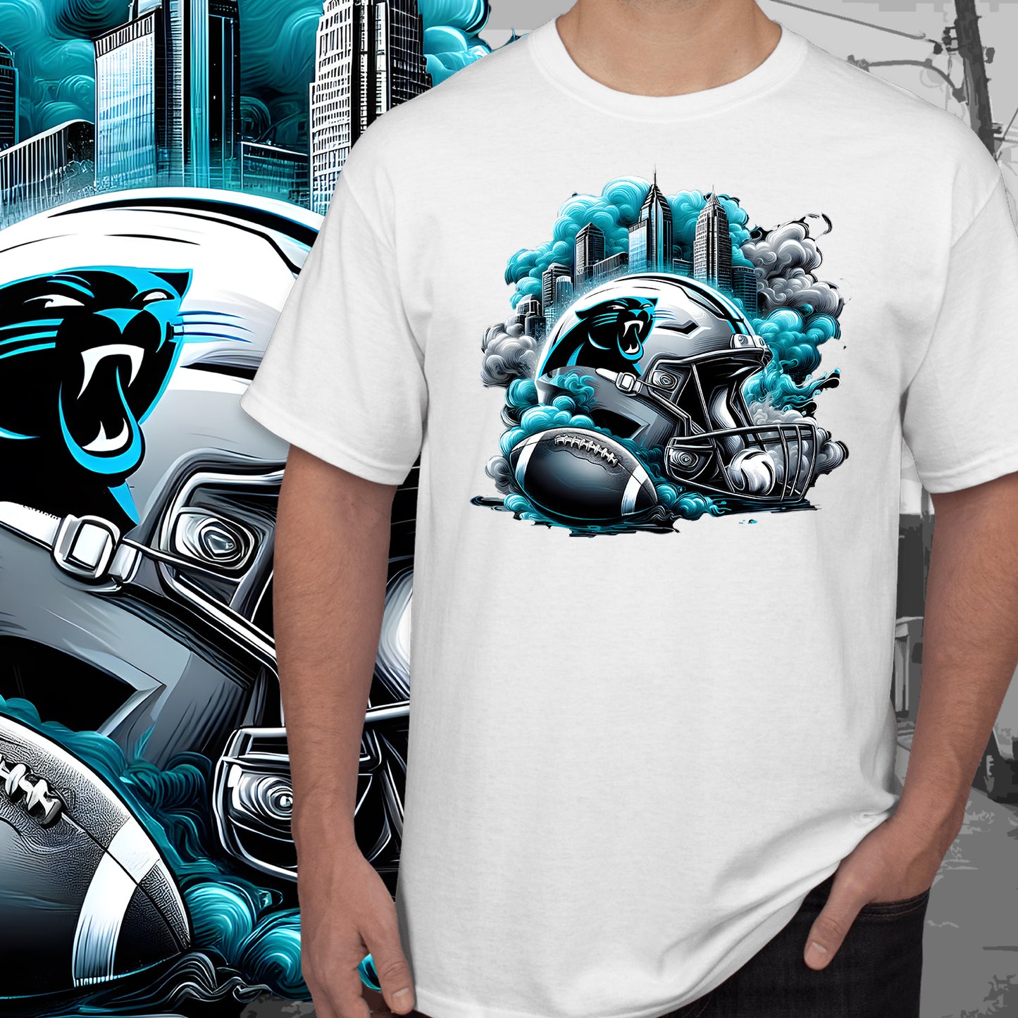 Smoke City Football Sublimation/DTF T-Shirt Images