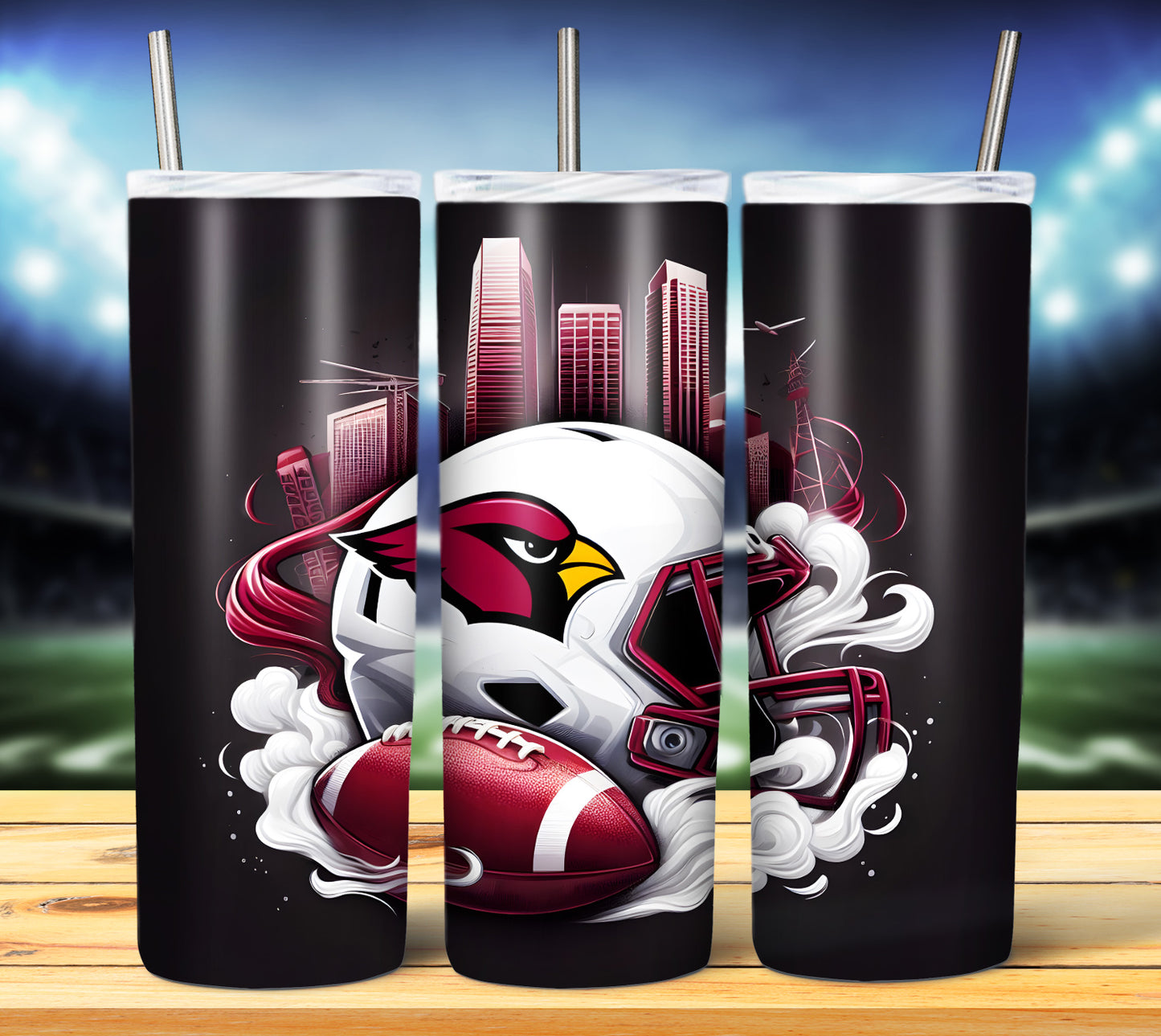 Smoke City Football 20oz Sublimation Tumbler Image