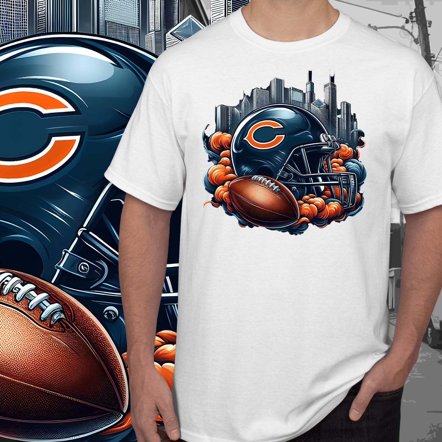 Smoke City Football Sublimation/DTF T-Shirt Images