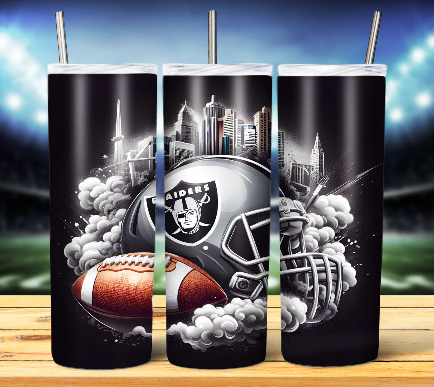 Smoke City Football 20oz Sublimation Tumbler Image