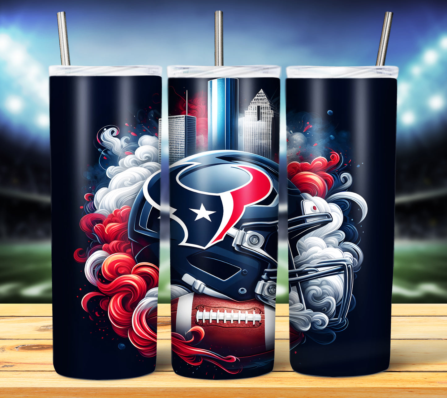 Smoke City Football 20oz Sublimation Tumbler Image