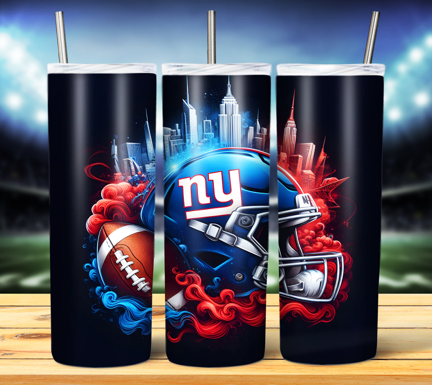 Smoke City Football 20oz Sublimation Tumbler Image