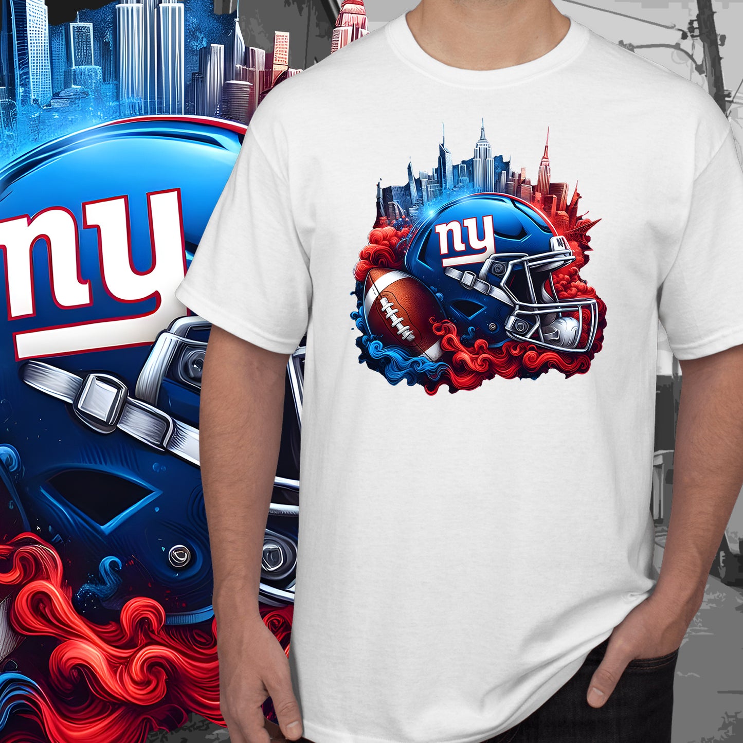 Smoke City Football Sublimation/DTF T-Shirt Images