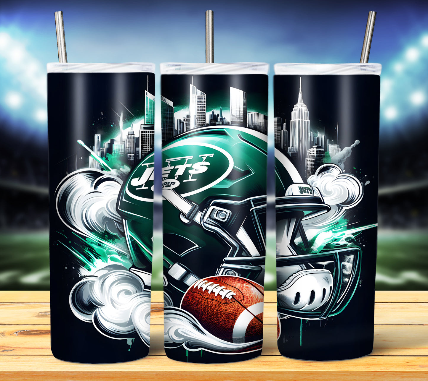 Smoke City Football 20oz Sublimation Tumbler Image