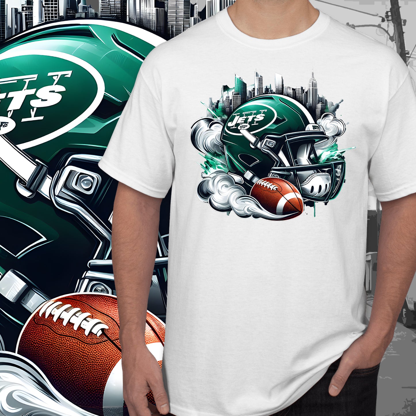 Smoke City Football Sublimation/DTF T-Shirt Images