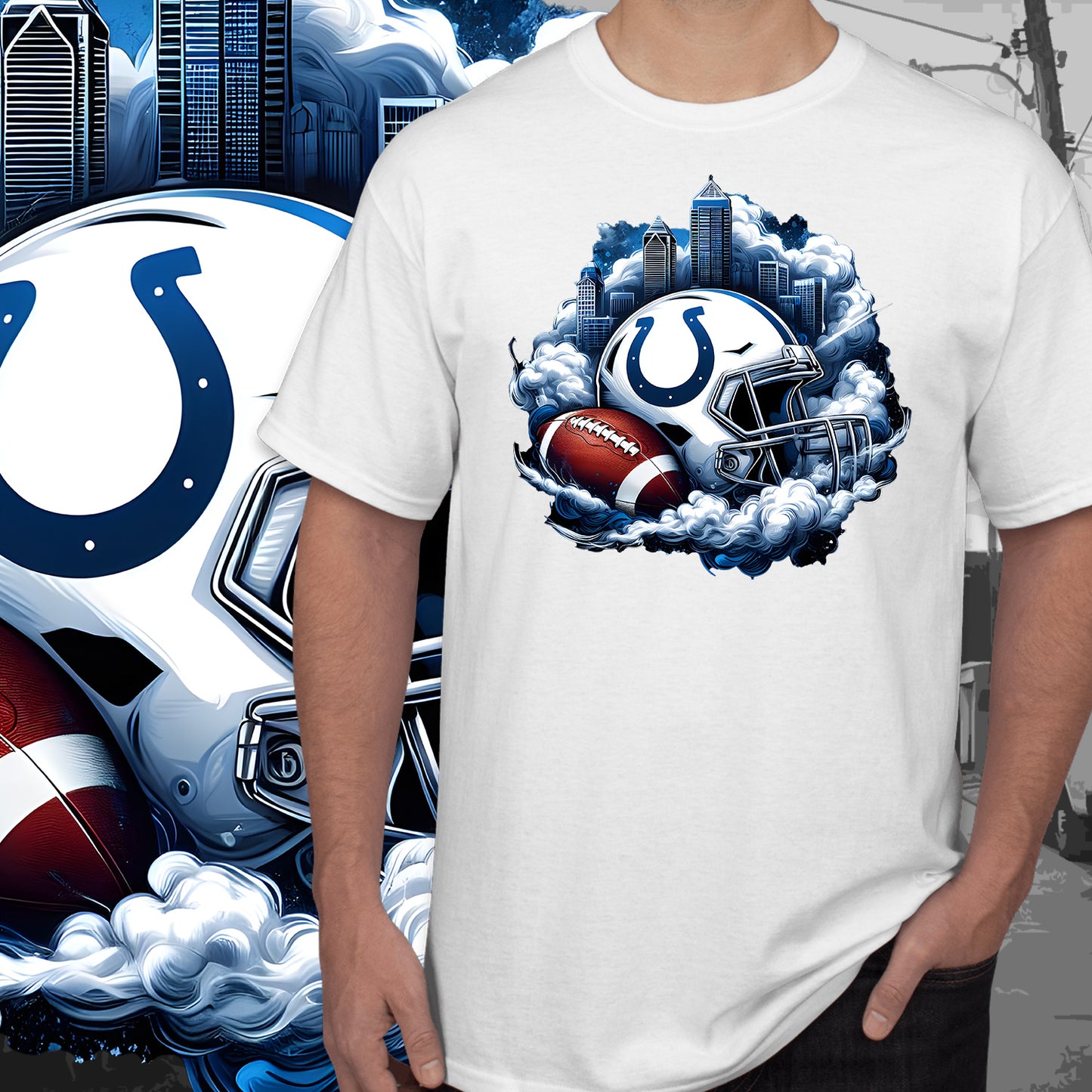 Smoke City Football Sublimation/DTF T-Shirt Images