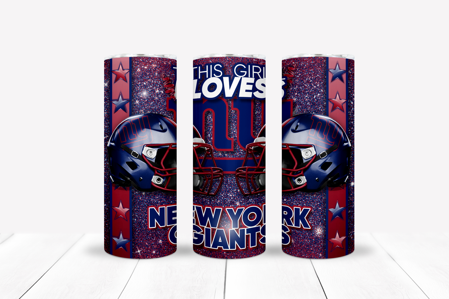 Girl Loves Football 20oz Sublimation Tumbler Image