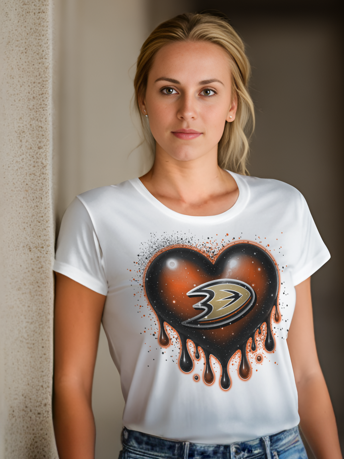 Hockey Heart Drip Sublimation/DTF T-Shirt Images Bundle