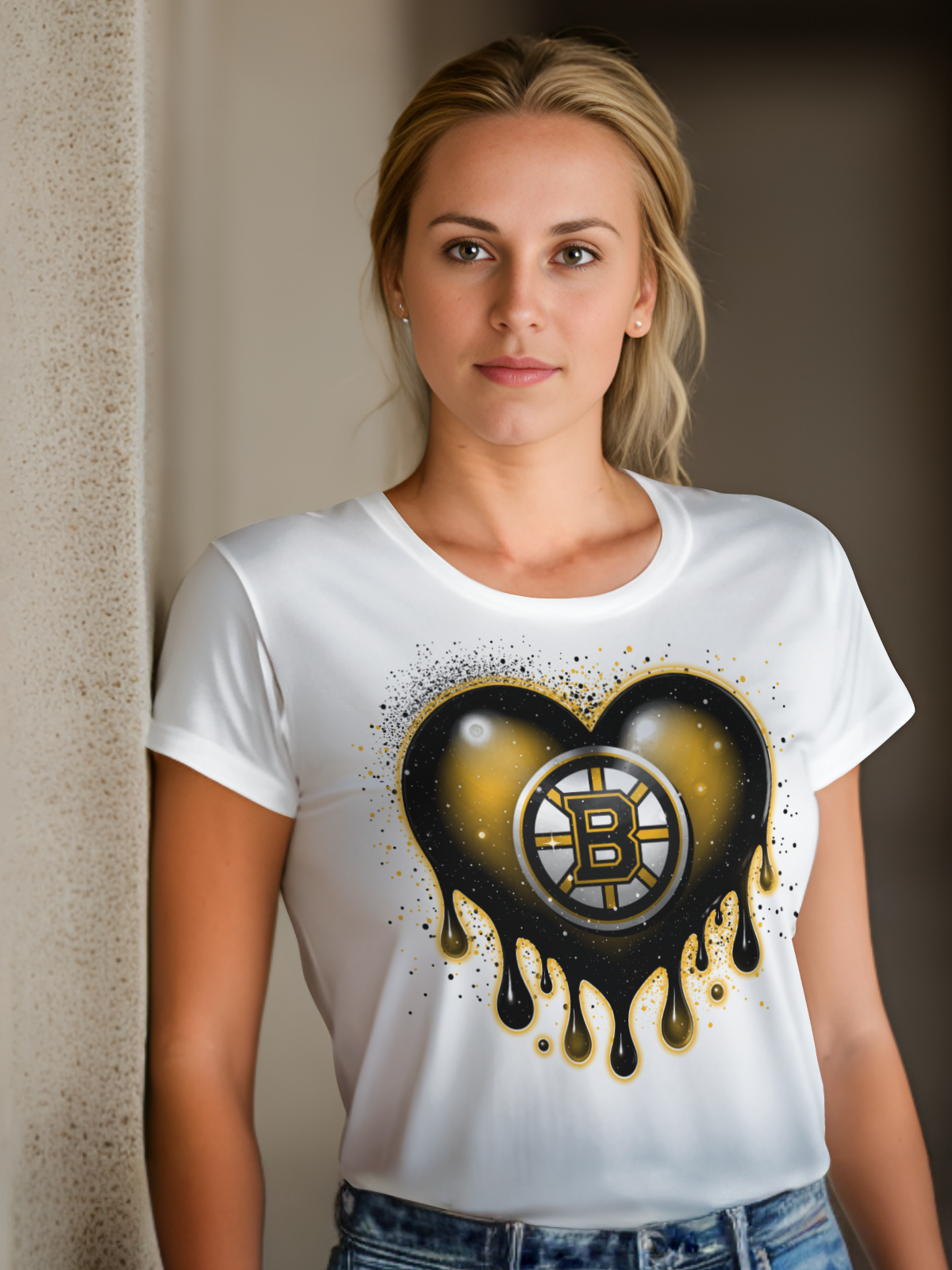 Hockey Heart Drip Sublimation/DTF T-Shirt Images Bundle