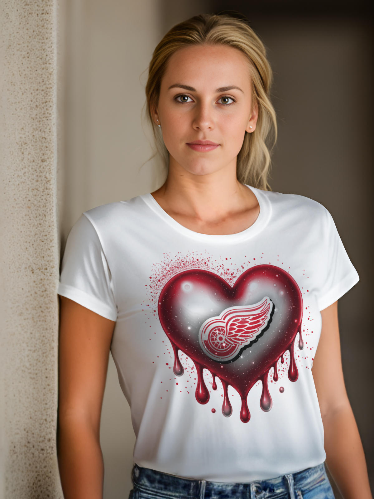 Hockey Heart Drip Sublimation/DTF T-Shirt Images Bundle