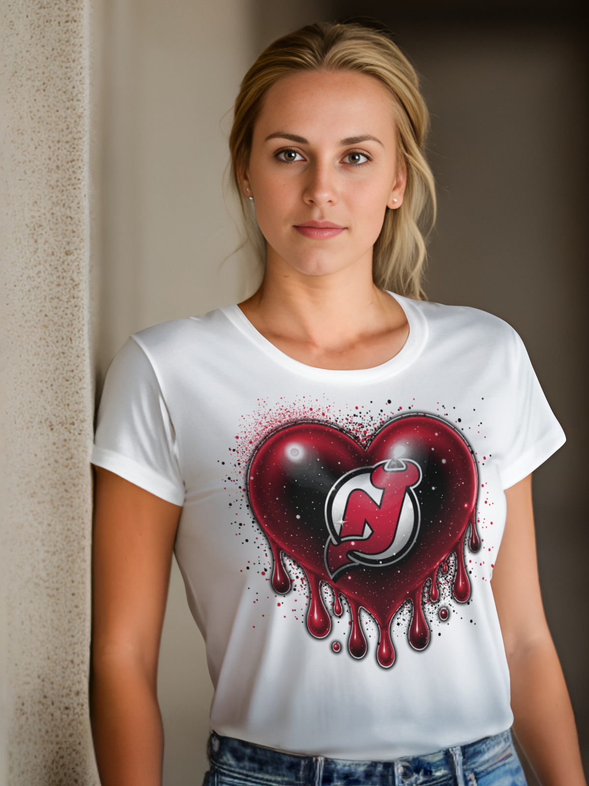 Hockey Heart Drip Sublimation/DTF T-Shirt Images Bundle