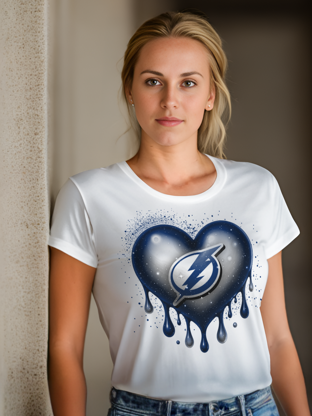 Hockey Heart Drip Sublimation/DTF T-Shirt Images Bundle